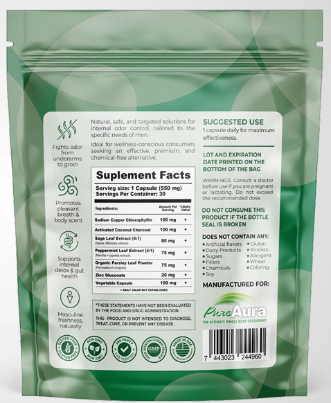 Premium Natural Whole-Body Deodorant for Men